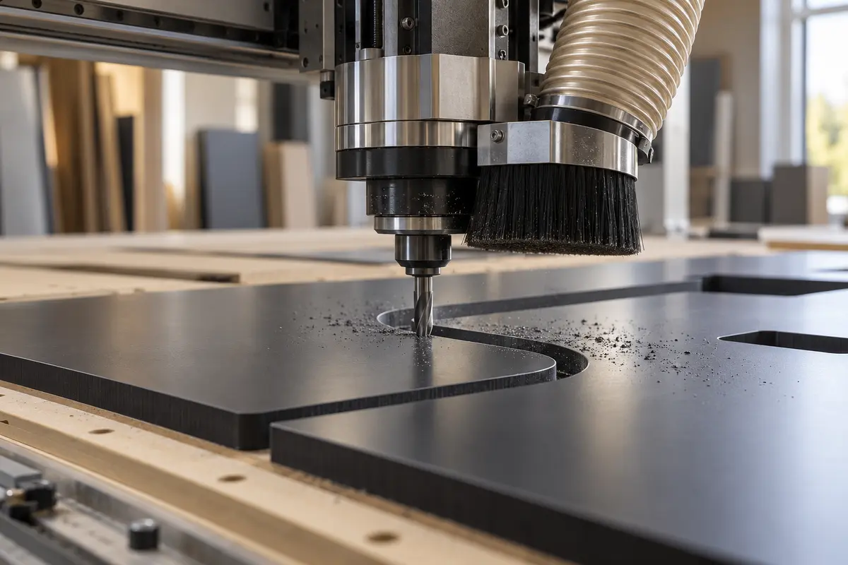 CNC obrábění nekovového materiálu